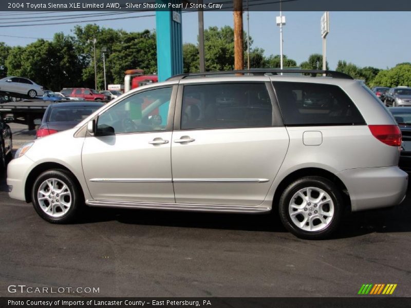 Silver Shadow Pearl / Stone Gray 2004 Toyota Sienna XLE Limited AWD