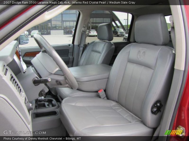 Inferno Red Crystal Pearl / Medium Slate Gray 2007 Dodge Ram 3500 Laramie Mega Cab 4x4