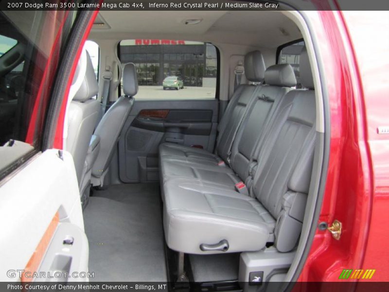 Inferno Red Crystal Pearl / Medium Slate Gray 2007 Dodge Ram 3500 Laramie Mega Cab 4x4