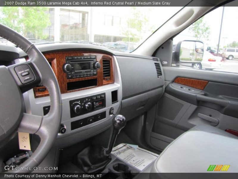 Inferno Red Crystal Pearl / Medium Slate Gray 2007 Dodge Ram 3500 Laramie Mega Cab 4x4
