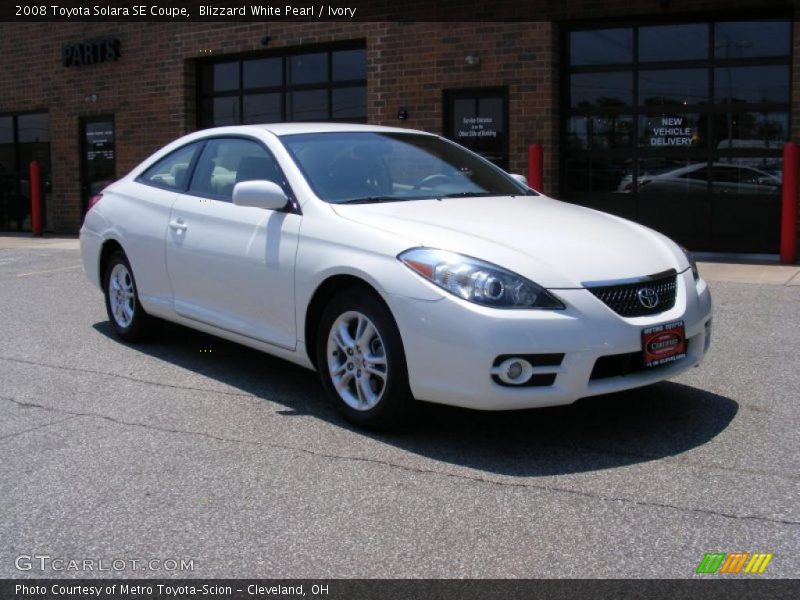 Blizzard White Pearl / Ivory 2008 Toyota Solara SE Coupe