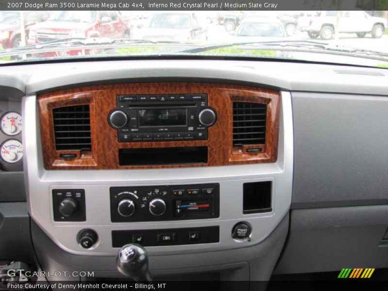 Inferno Red Crystal Pearl / Medium Slate Gray 2007 Dodge Ram 3500 Laramie Mega Cab 4x4