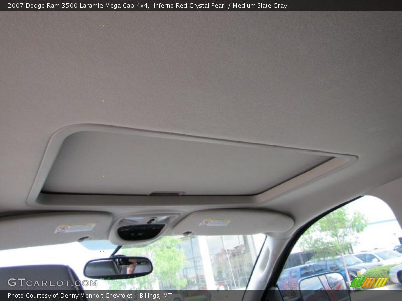 Inferno Red Crystal Pearl / Medium Slate Gray 2007 Dodge Ram 3500 Laramie Mega Cab 4x4