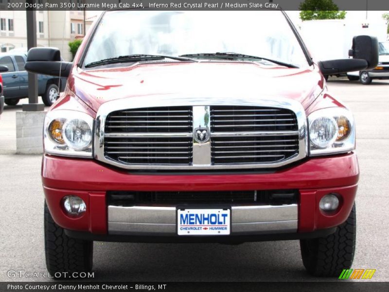 Inferno Red Crystal Pearl / Medium Slate Gray 2007 Dodge Ram 3500 Laramie Mega Cab 4x4