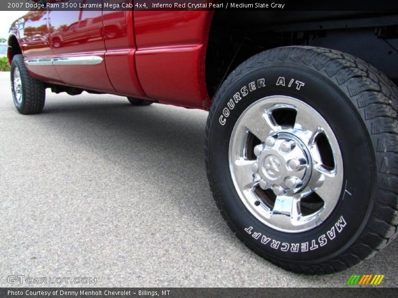 Inferno Red Crystal Pearl / Medium Slate Gray 2007 Dodge Ram 3500 Laramie Mega Cab 4x4