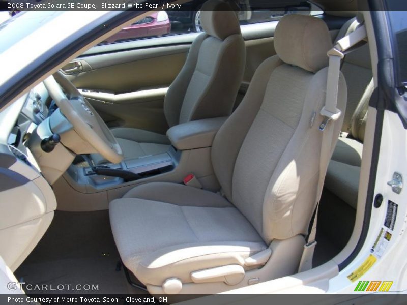 Blizzard White Pearl / Ivory 2008 Toyota Solara SE Coupe