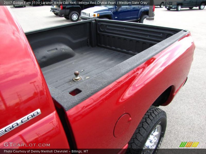 Inferno Red Crystal Pearl / Medium Slate Gray 2007 Dodge Ram 3500 Laramie Mega Cab 4x4