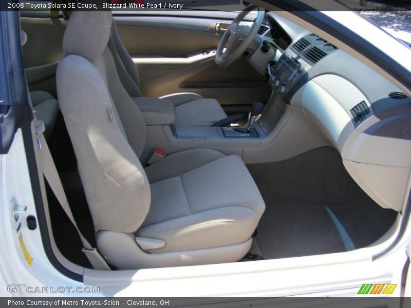 Blizzard White Pearl / Ivory 2008 Toyota Solara SE Coupe