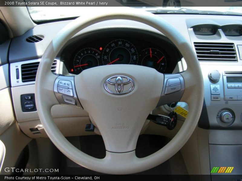 Blizzard White Pearl / Ivory 2008 Toyota Solara SE Coupe