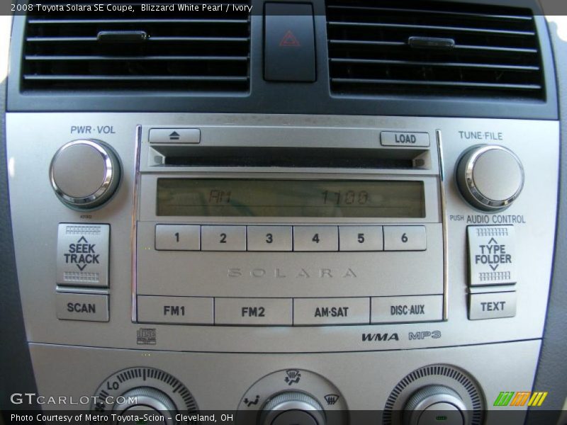 Blizzard White Pearl / Ivory 2008 Toyota Solara SE Coupe