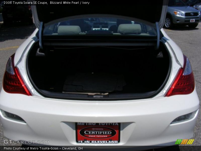 Blizzard White Pearl / Ivory 2008 Toyota Solara SE Coupe
