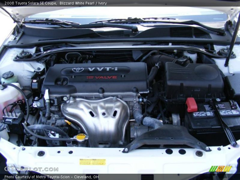 Blizzard White Pearl / Ivory 2008 Toyota Solara SE Coupe
