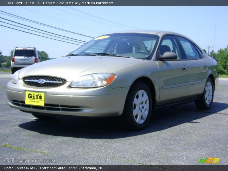 Harvest Gold Metallic / Medium Parchment 2001 Ford Taurus LX