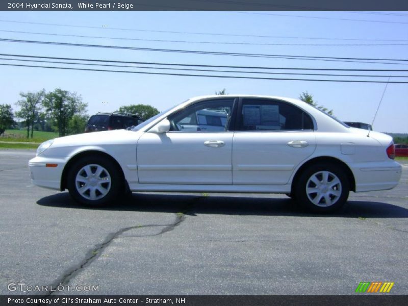 White Pearl / Beige 2004 Hyundai Sonata
