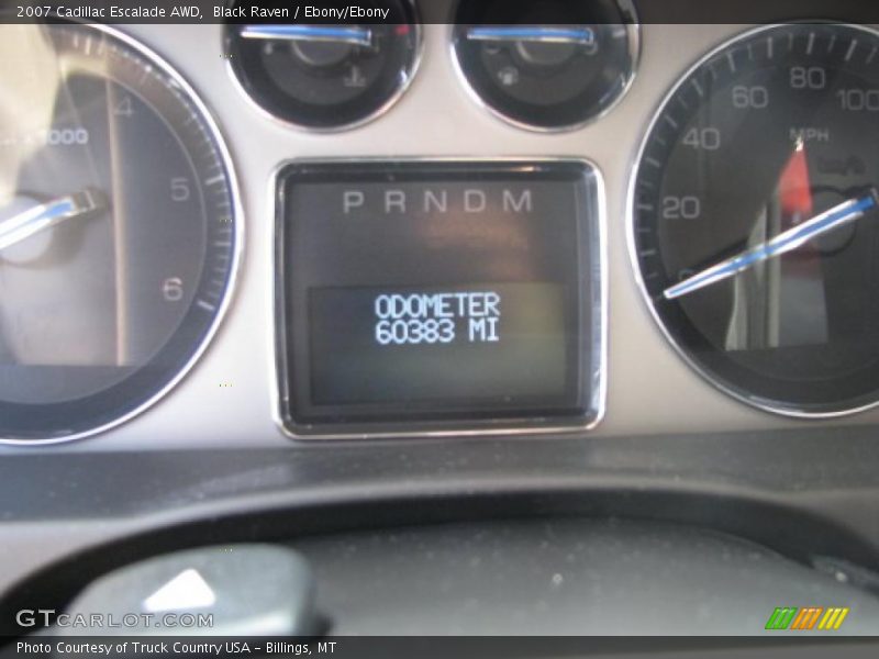 Black Raven / Ebony/Ebony 2007 Cadillac Escalade AWD