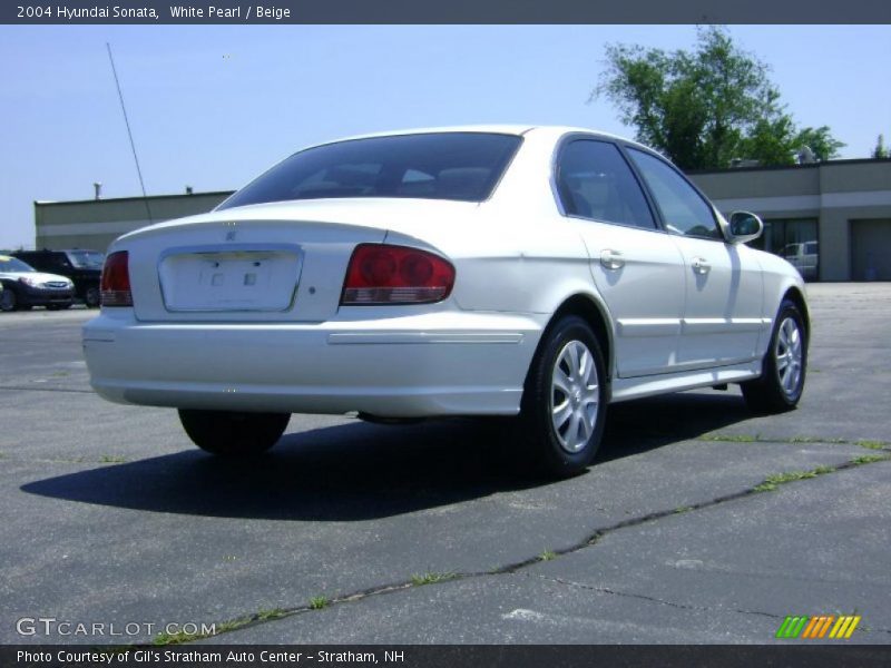 White Pearl / Beige 2004 Hyundai Sonata