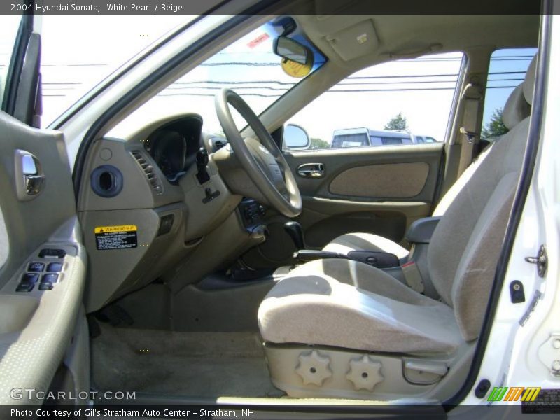 White Pearl / Beige 2004 Hyundai Sonata