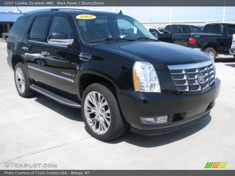 Black Raven / Ebony/Ebony 2007 Cadillac Escalade AWD