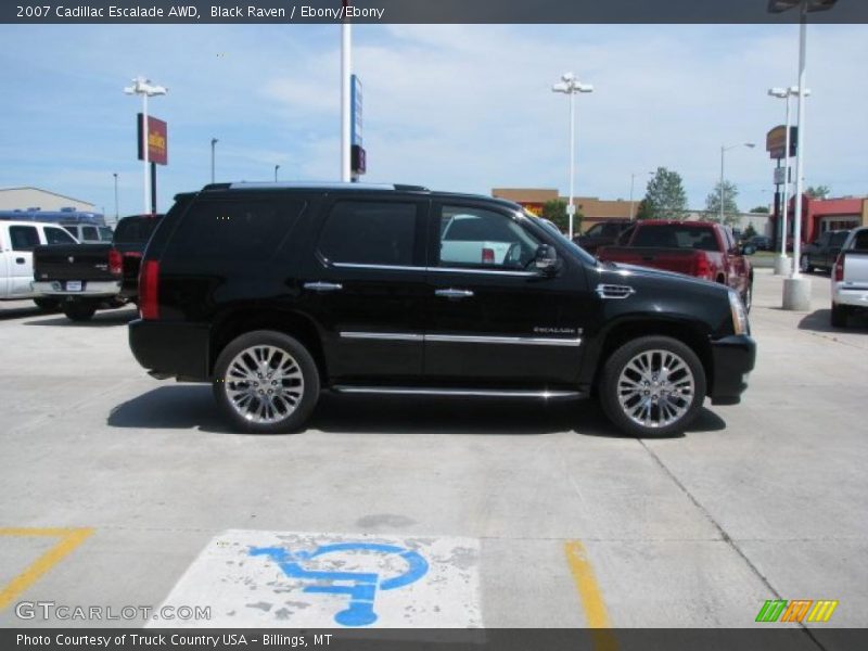 Black Raven / Ebony/Ebony 2007 Cadillac Escalade AWD
