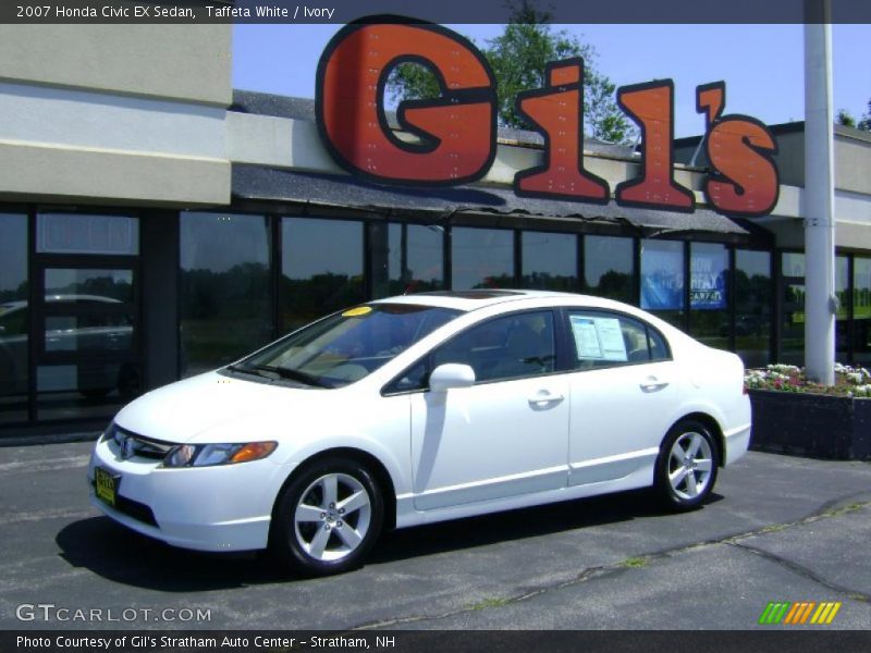 Taffeta White / Ivory 2007 Honda Civic EX Sedan
