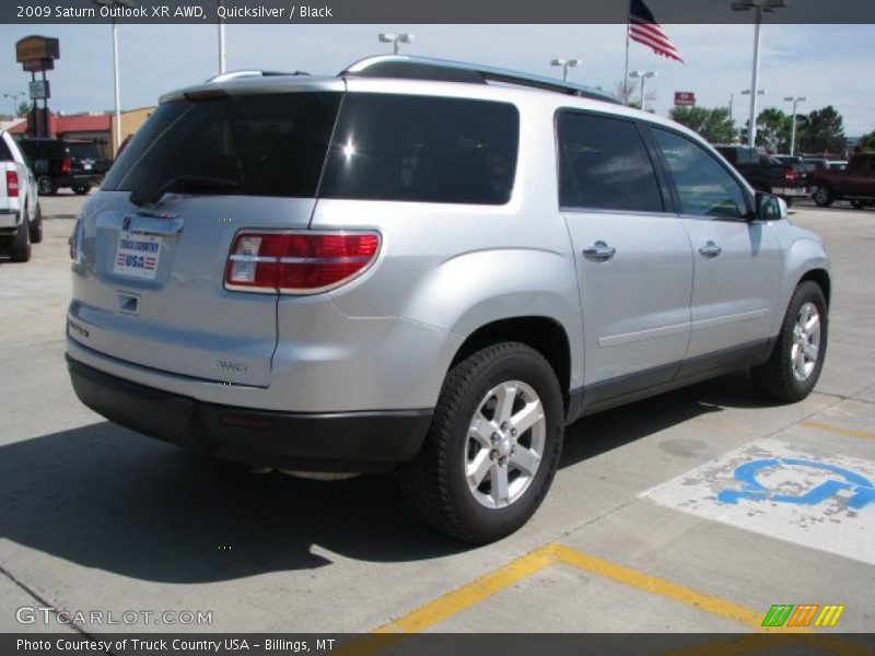 Quicksilver / Black 2009 Saturn Outlook XR AWD