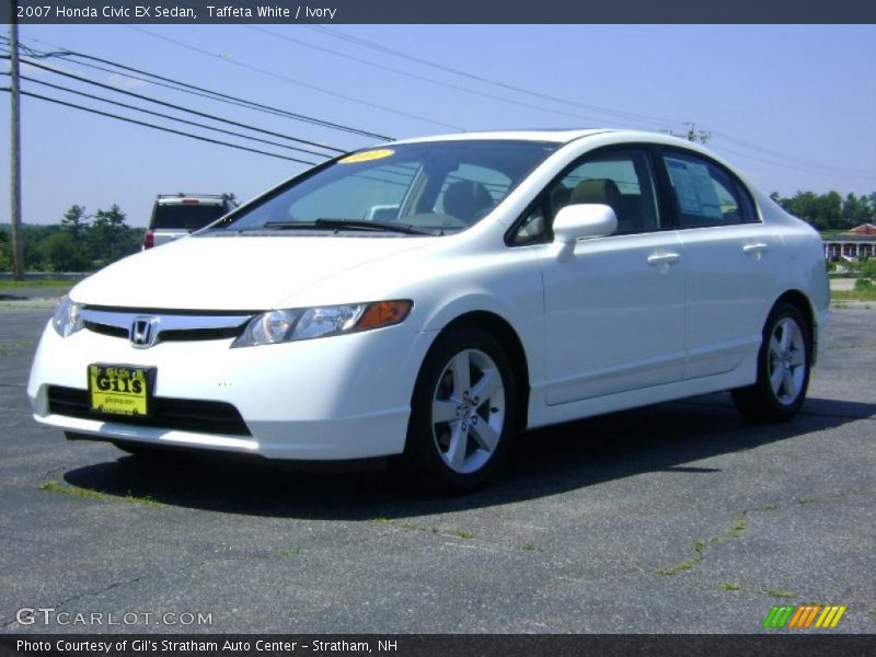 Taffeta White / Ivory 2007 Honda Civic EX Sedan