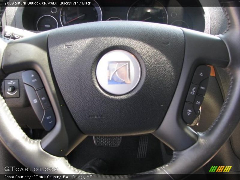 Quicksilver / Black 2009 Saturn Outlook XR AWD
