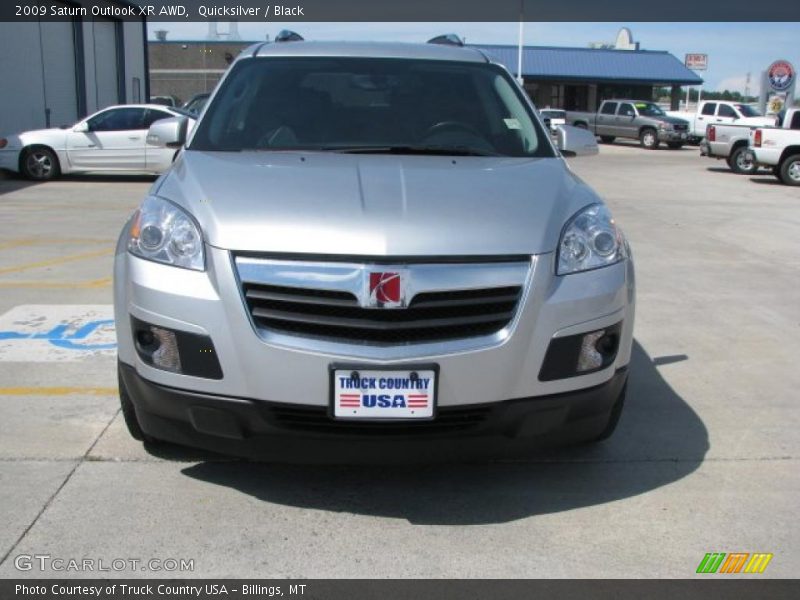 Quicksilver / Black 2009 Saturn Outlook XR AWD