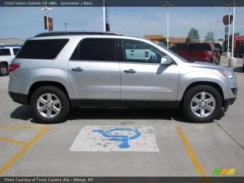 Quicksilver / Black 2009 Saturn Outlook XR AWD