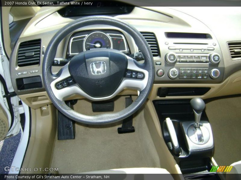 Taffeta White / Ivory 2007 Honda Civic EX Sedan