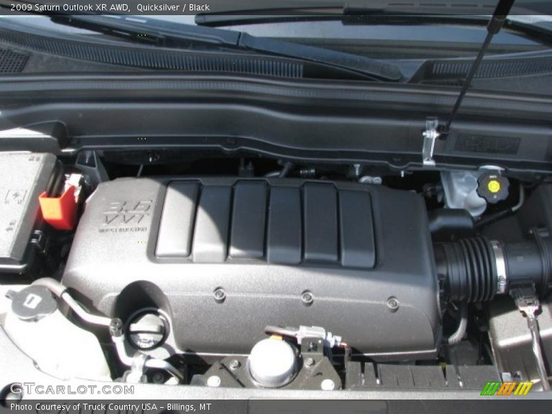 Quicksilver / Black 2009 Saturn Outlook XR AWD