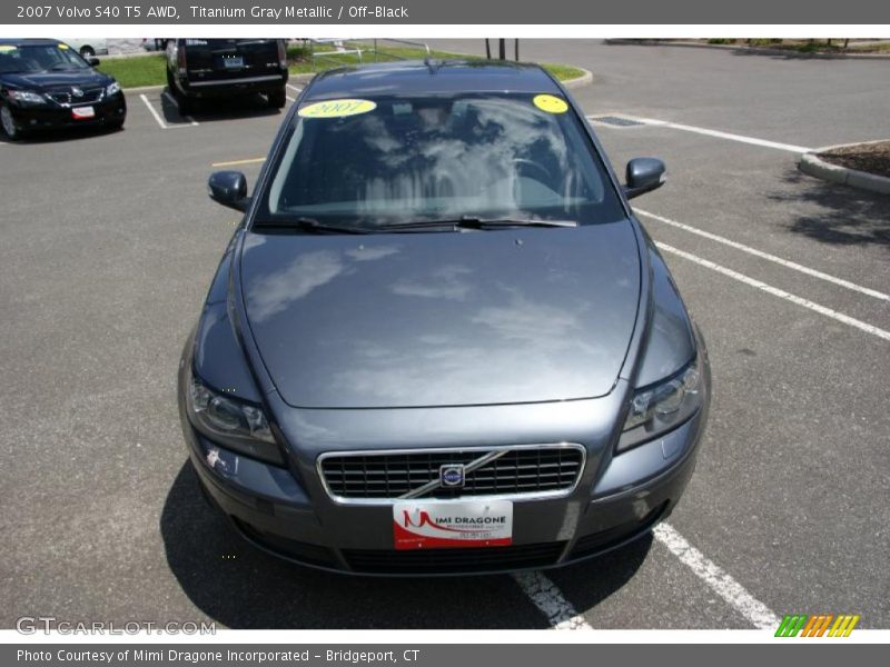 Titanium Gray Metallic / Off-Black 2007 Volvo S40 T5 AWD