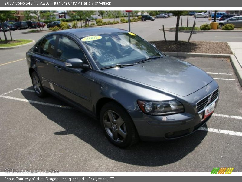 Titanium Gray Metallic / Off-Black 2007 Volvo S40 T5 AWD