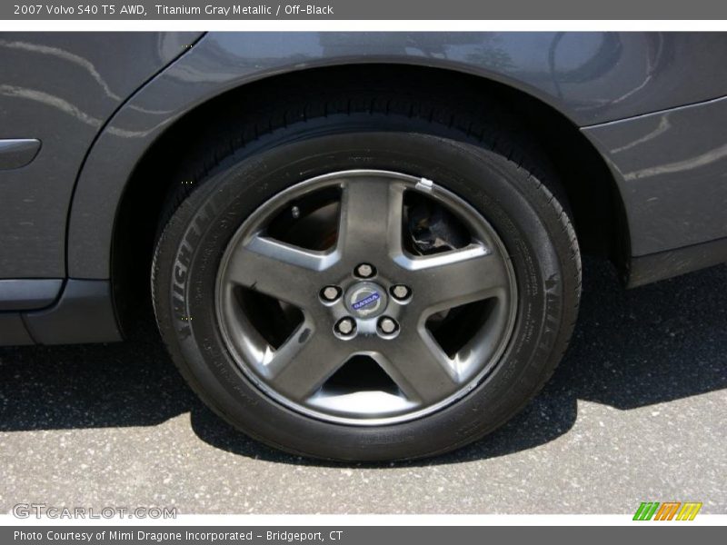 Titanium Gray Metallic / Off-Black 2007 Volvo S40 T5 AWD