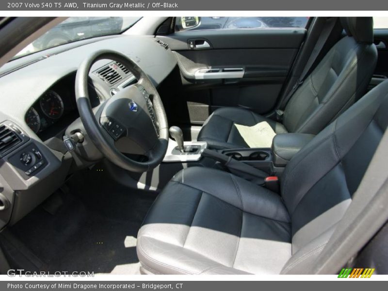 Titanium Gray Metallic / Off-Black 2007 Volvo S40 T5 AWD