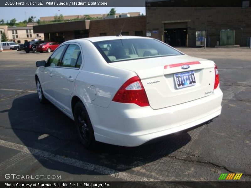 White Suede / Medium Light Stone 2010 Ford Fusion SE