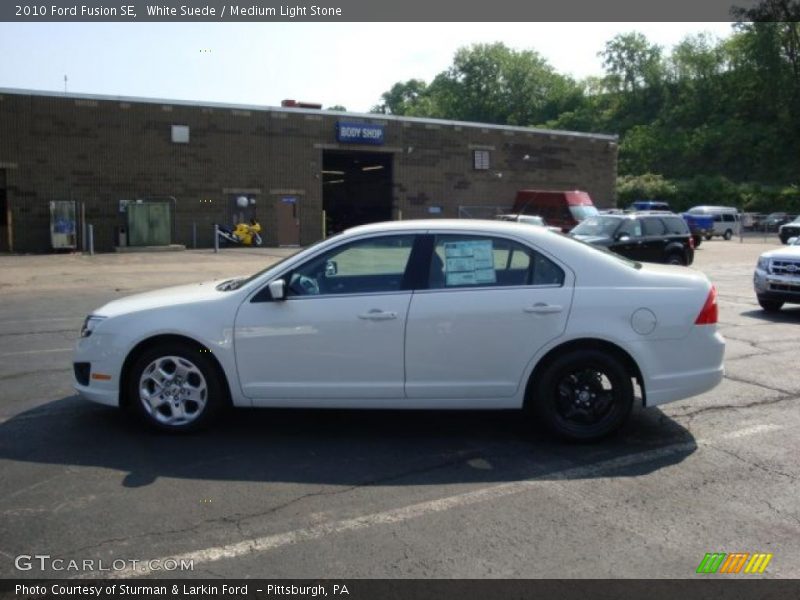 White Suede / Medium Light Stone 2010 Ford Fusion SE