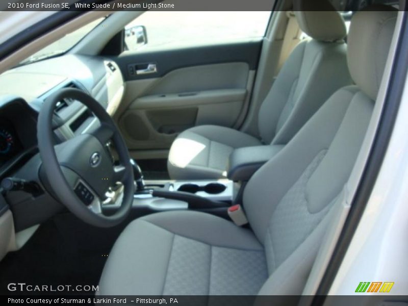 White Suede / Medium Light Stone 2010 Ford Fusion SE