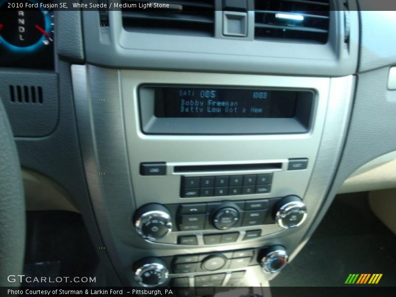White Suede / Medium Light Stone 2010 Ford Fusion SE