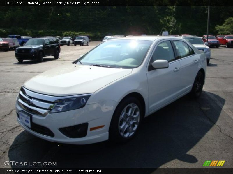 White Suede / Medium Light Stone 2010 Ford Fusion SE