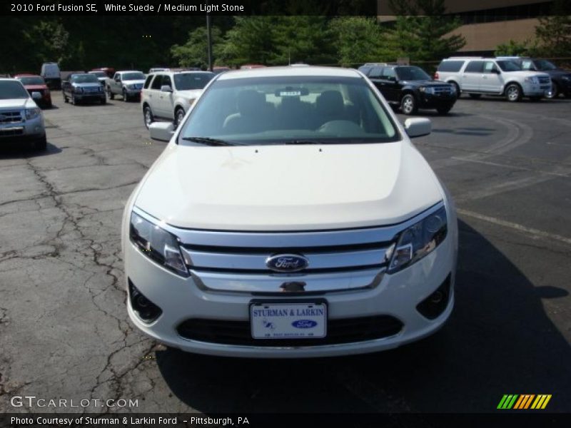 White Suede / Medium Light Stone 2010 Ford Fusion SE