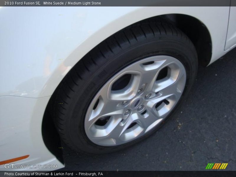White Suede / Medium Light Stone 2010 Ford Fusion SE