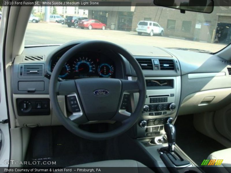 White Suede / Medium Light Stone 2010 Ford Fusion SE