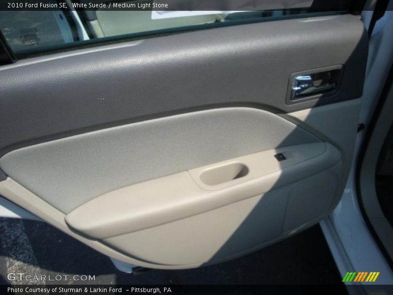 White Suede / Medium Light Stone 2010 Ford Fusion SE