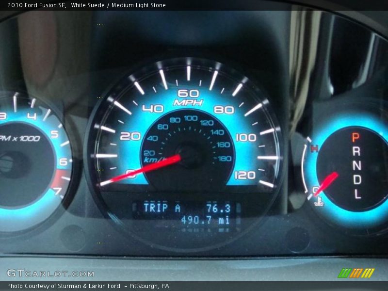 White Suede / Medium Light Stone 2010 Ford Fusion SE