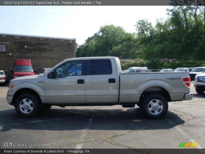 Pueblo Gold Metallic / Tan 2010 Ford F150 XLT SuperCrew 4x4