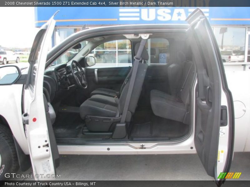 Silver Birch Metallic / Dark Titanium 2008 Chevrolet Silverado 1500 Z71 Extended Cab 4x4