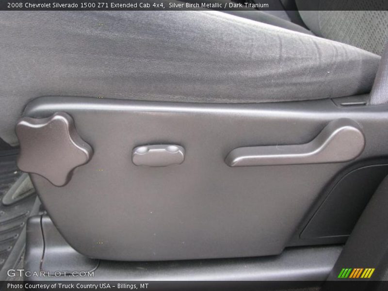 Silver Birch Metallic / Dark Titanium 2008 Chevrolet Silverado 1500 Z71 Extended Cab 4x4