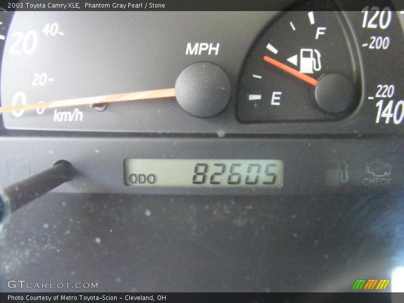 Phantom Gray Pearl / Stone 2003 Toyota Camry XLE