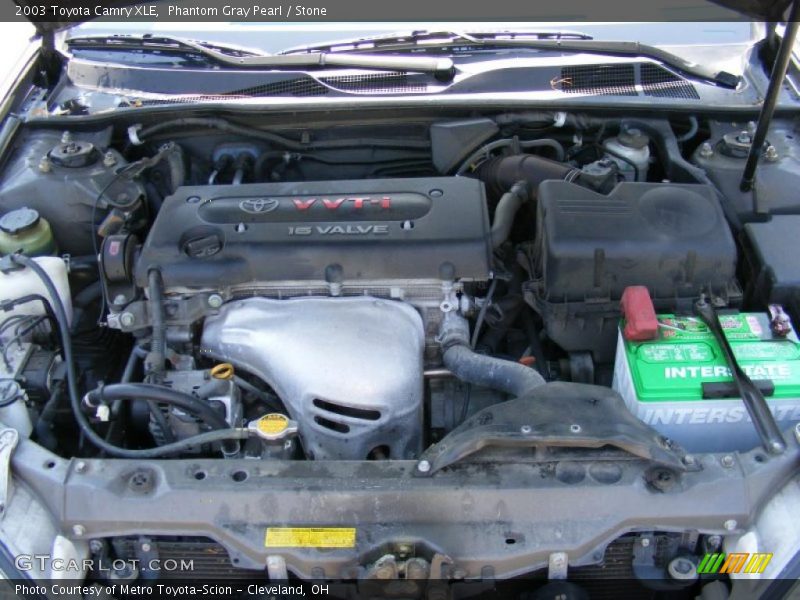 Phantom Gray Pearl / Stone 2003 Toyota Camry XLE